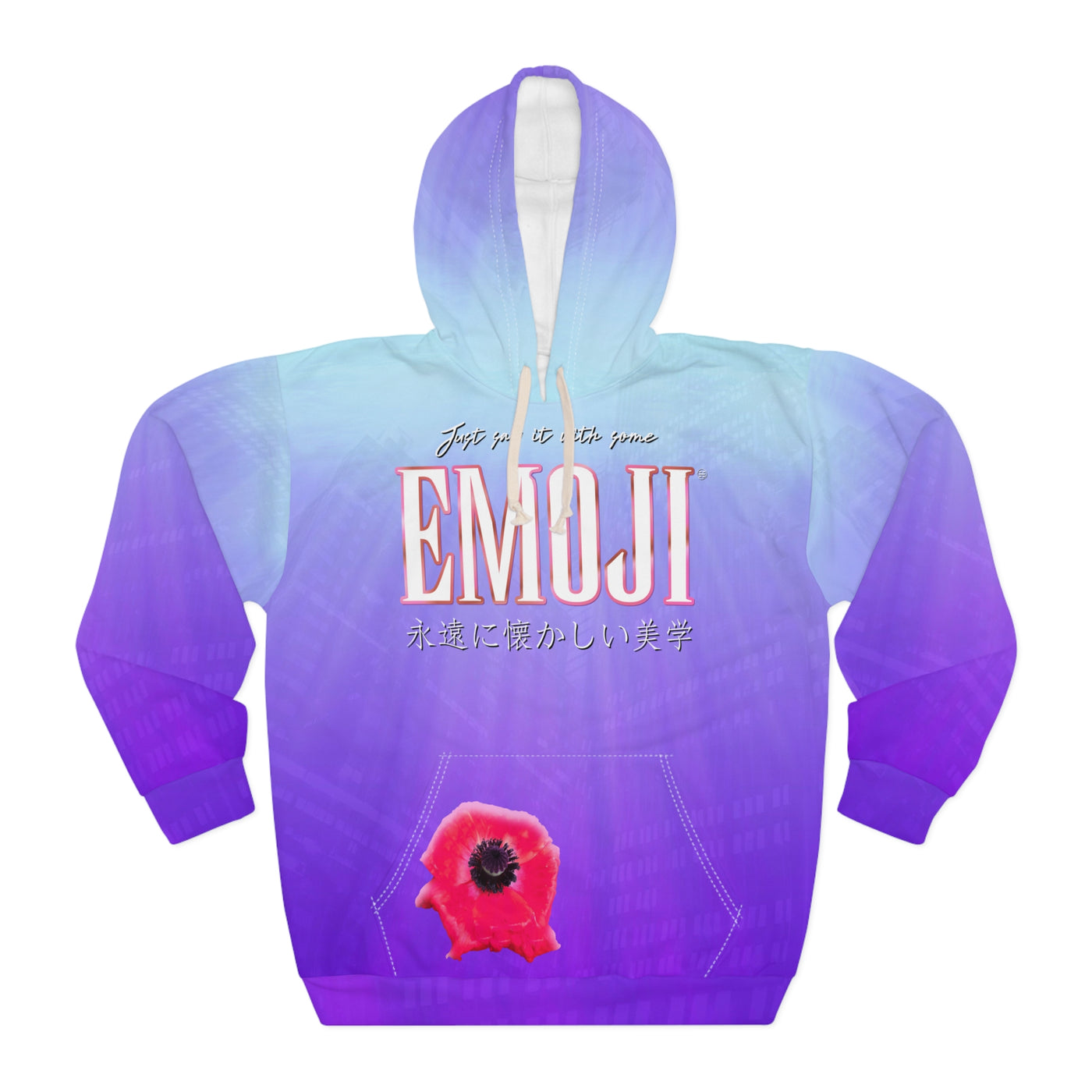 Emojional (Aqua) Pullover Hoodie